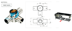 Khớp nối ba chiều NZ-PC253